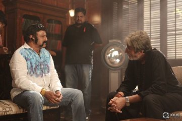 Balakrishna And Krishna Vamsi Visit Amitabh RGV Sarkar 3 Movie Set